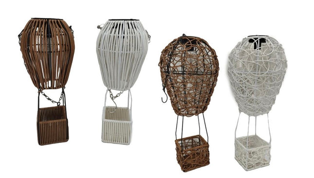box 4 lampade solari mongolfiere grandi
