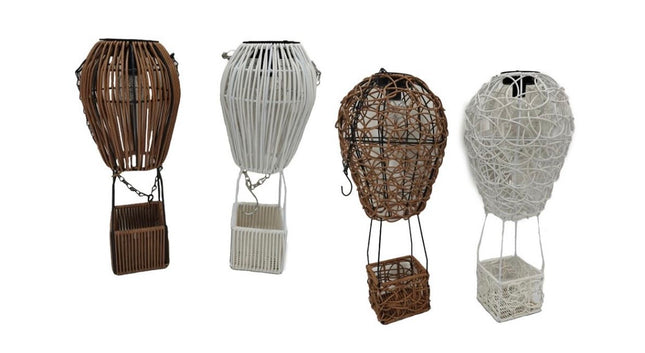 box 4 lampade solari mongolfiere piccole